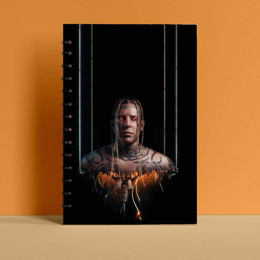 Tom Macdonald Spiral Bound Notebook Journal Diary Gift for Fans No Guts No Glory 