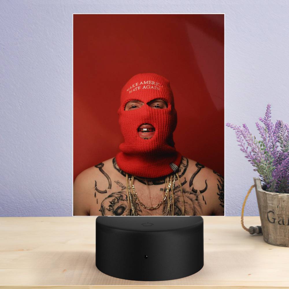 Tom Macdonald Lamp Classic Celebrity Night Light Everybody Hates Me by Tom Macdonald Lamp with Plastic Base