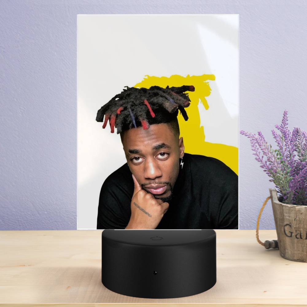 Tom Macdonald Lamp Classic Celebrity Night Light Blame the Rappers by Tom Macdonald Lamp with Plastic Base