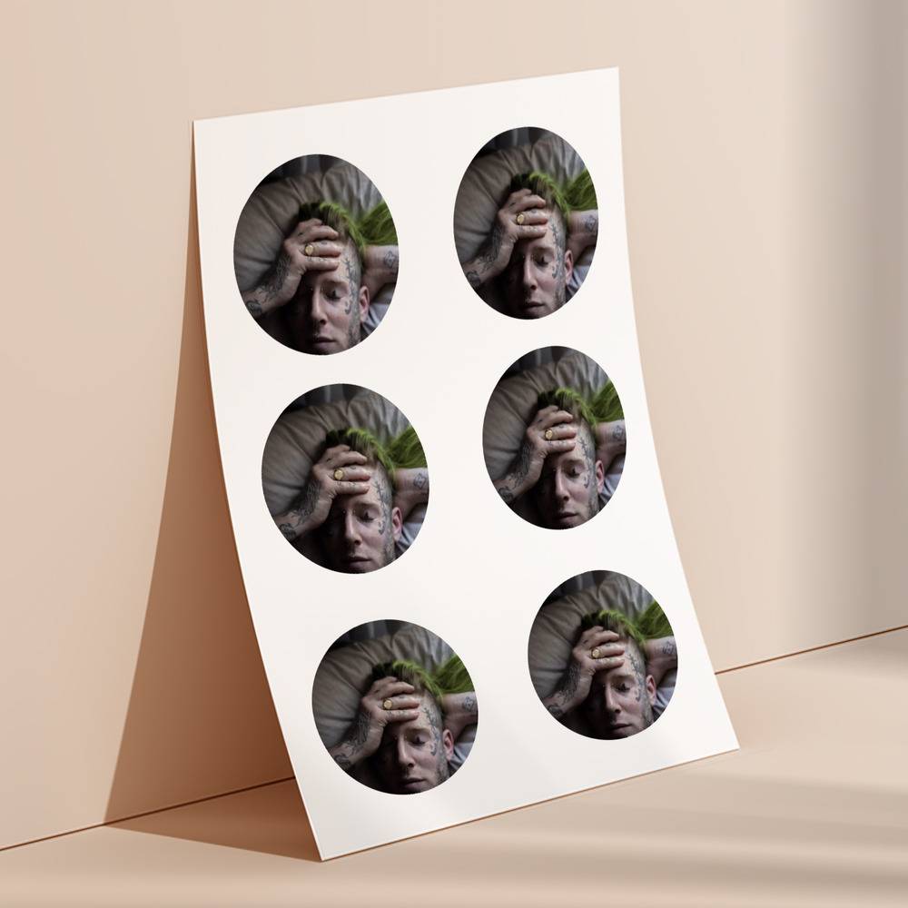 Tom Macdonald round stickers decorative stickers gift for fans I Can't Sleep