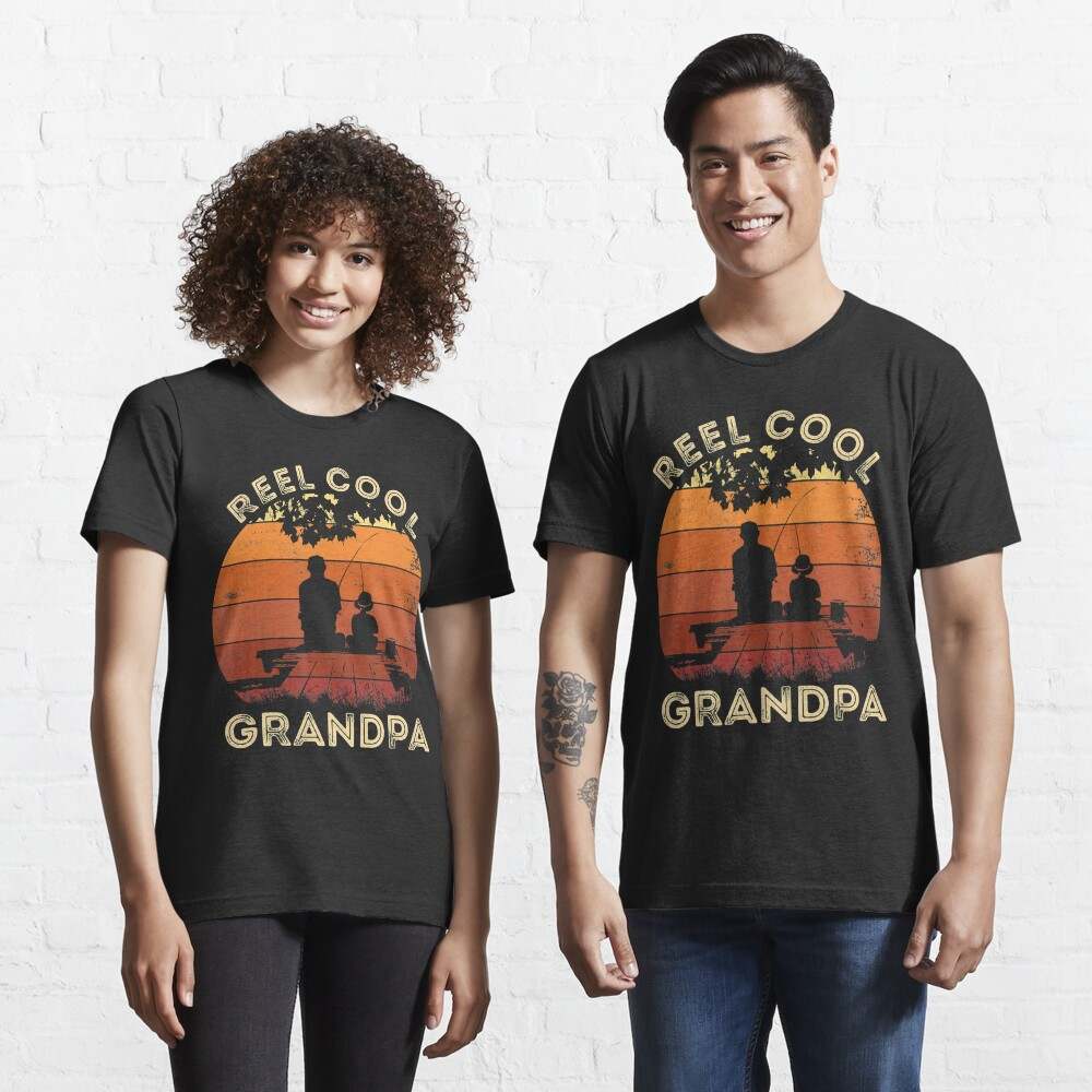 Buy Men's Real Grandpas Go Fishing T Shirt Funny Fishing Grandpa Shirt  Large Navy Online at desertcartKUWAIT