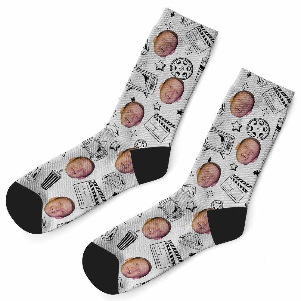I Think You Should Leave Socks Custom Photo Socks Film Socks White