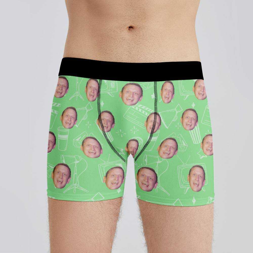 I Think You Should Leave Boxers Custom Photo Boxers Men's Underwear Film  Boxers Green