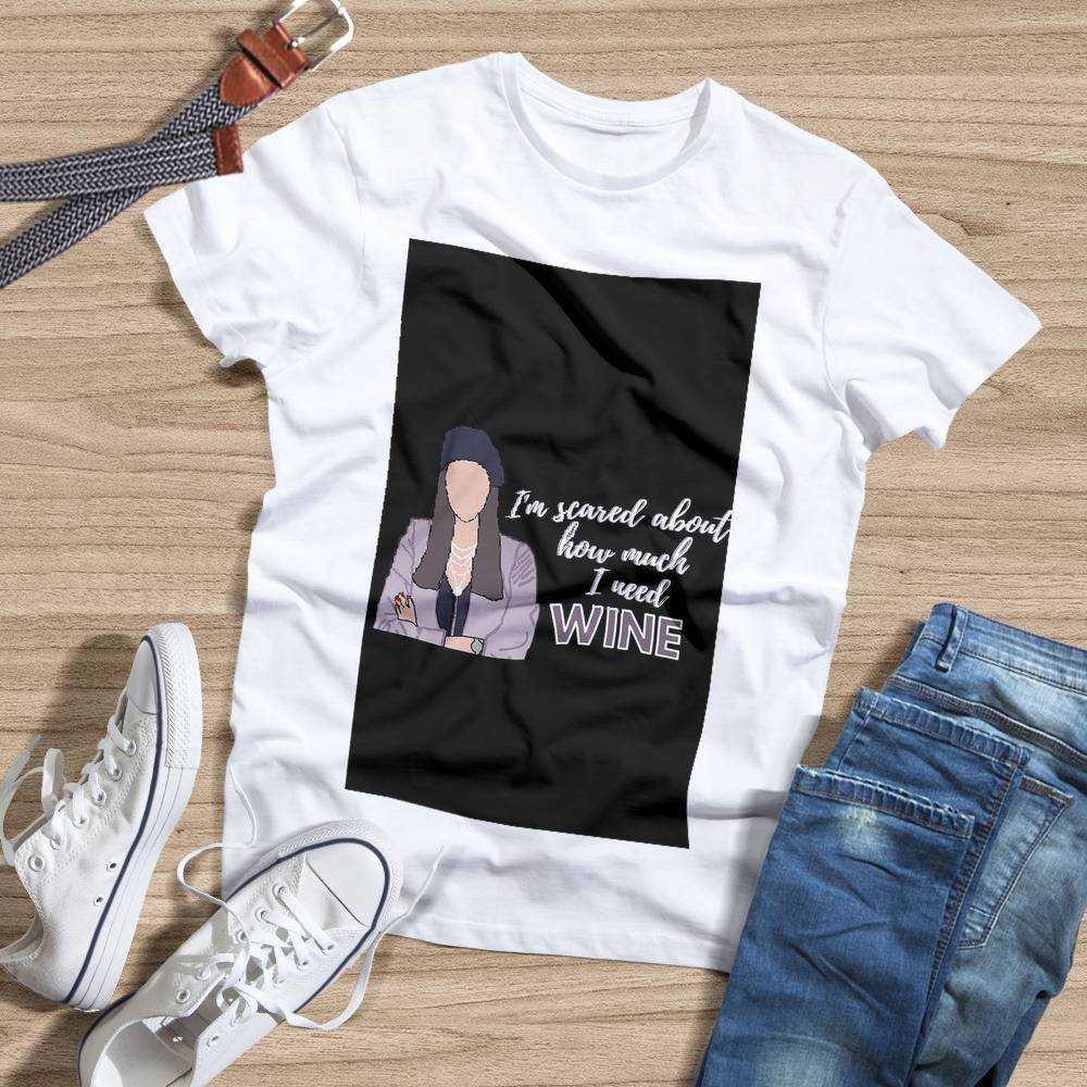 I Think You Should Leave T-shirt I'm scared about how much I need wine T-shirt