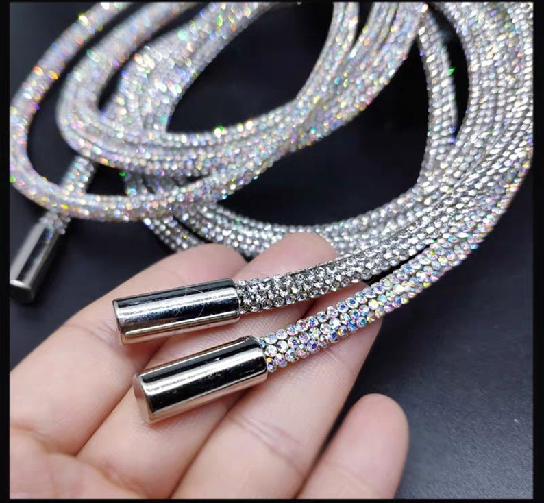 hoodie strings, Rhinestone Hoodie drawstring / Crystal cord