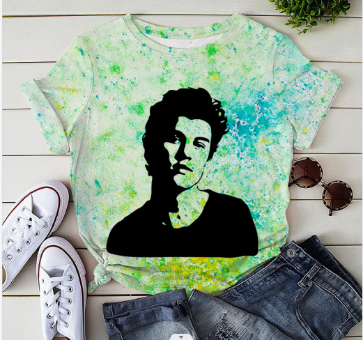 Shawn Mendes Shirt, Shawn Mendes Dye T-shirt |