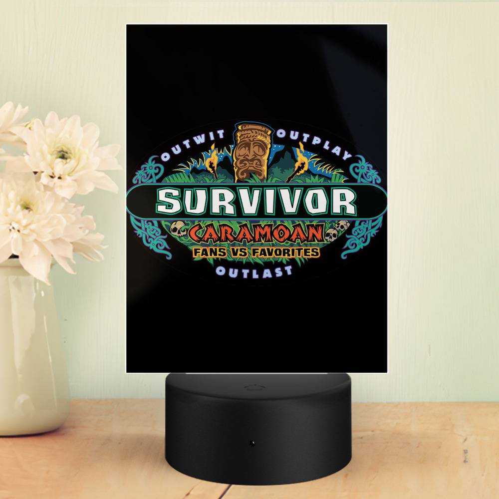Survivor Lamp Caramoan Logo by Survivor Lamp with Plastic Base