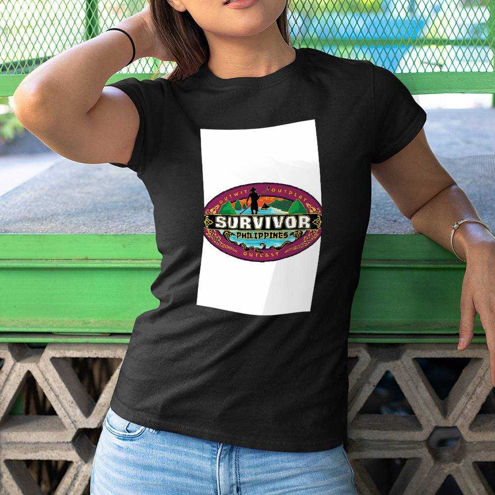 Survivor T-shirt Survivor Philippines Logo T-shirt Cotton Shirt