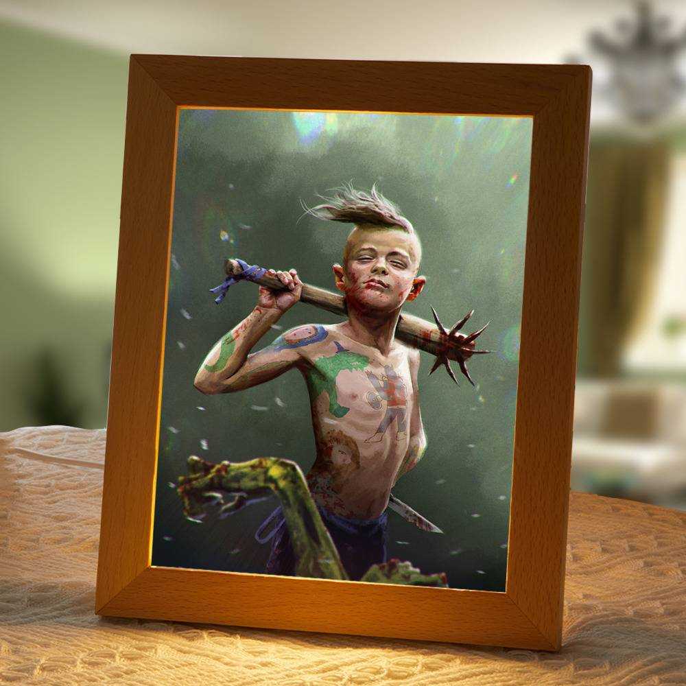 Survivor Lamp Classic Night Light Survivor Concept art by Survivor Lamp with Wooden Frame