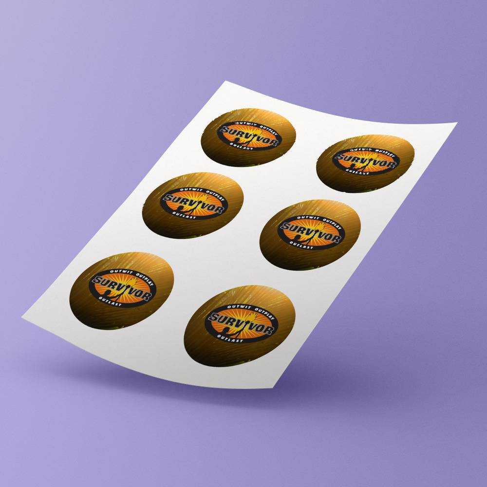 Survivor Round Stickers Survivor Entering Season 34 Decorative Stickers