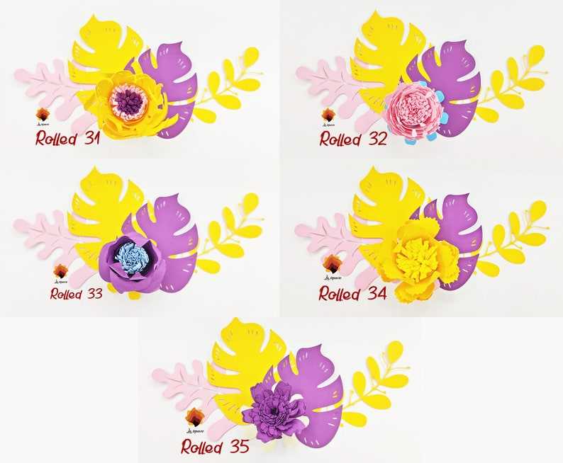 Paper Flower Rolled Templates, Tiny Rose Rolled Flower Svg Cut File#8