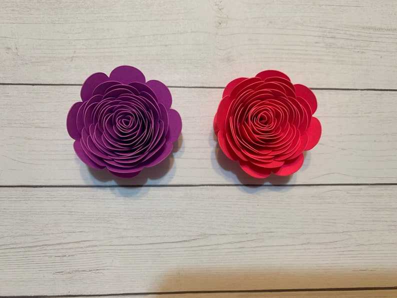 Rolled Paper Rose SVG Digital Download for Cricut#1