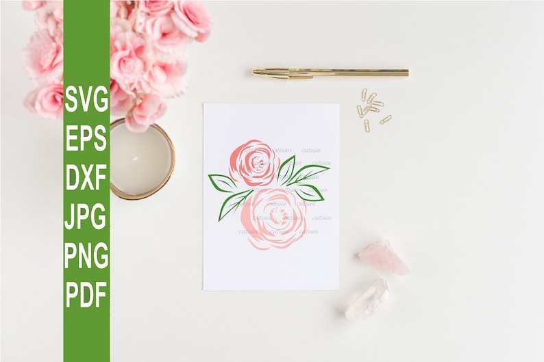 Rose Flower Svg, Svg Files For Cricut#3
