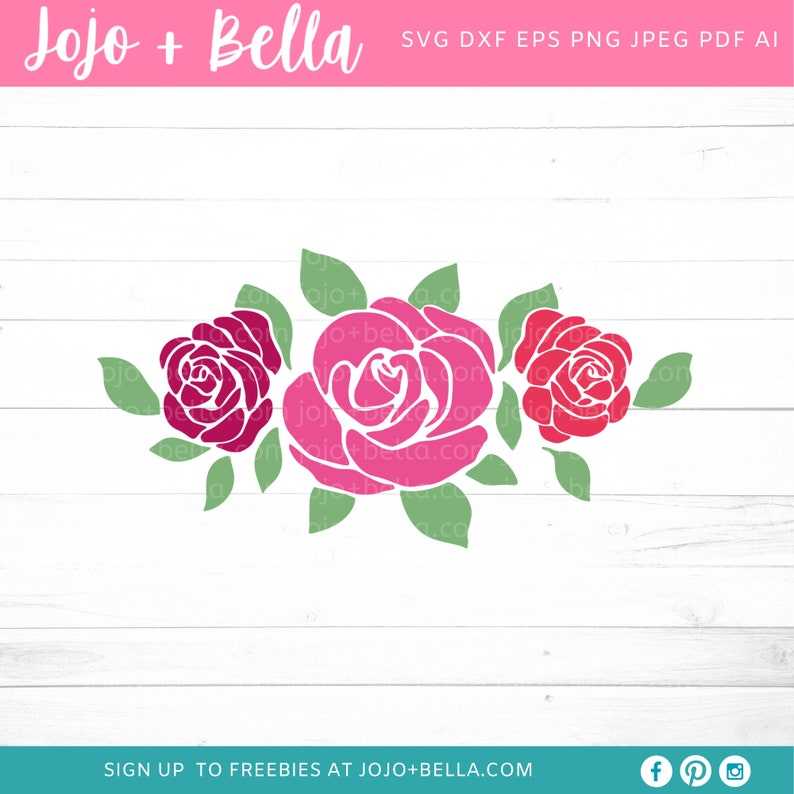 Rose Svg, Svg Bundle, Flower Svg, Valentines Day Svg, Flowers Svg#3