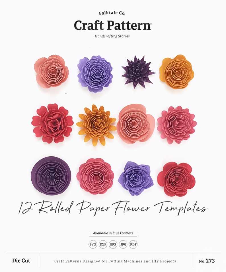 Rose Rolled Flower SVG, Rolled Paper Flower SVG