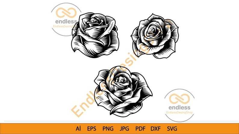 Black Rose Tattoo PNG Transparent SVG Vector