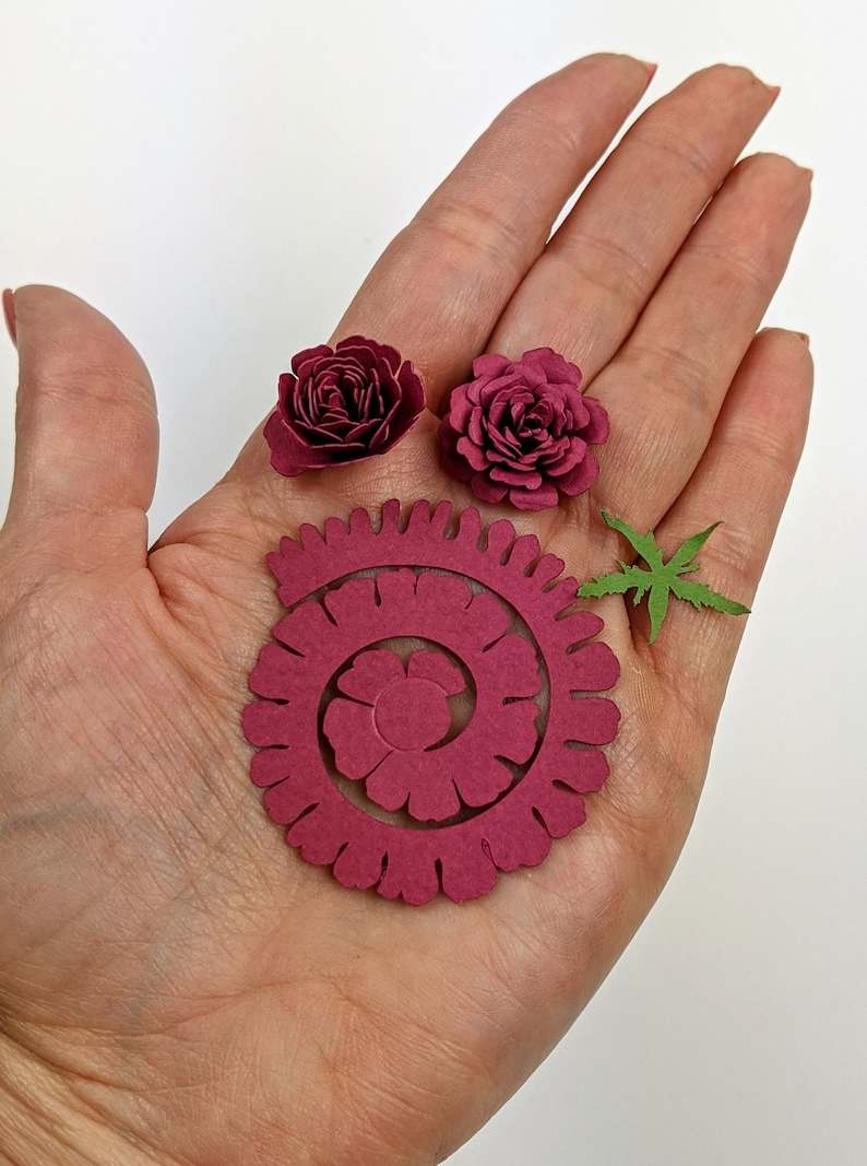 Rolled Rose Paper Flower SVG | Digital File for Cricut & Silhouette#6