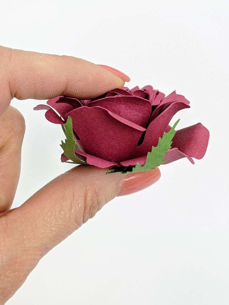 Rolled Rose Paper Flower SVG | Digital File for Cricut & Silhouette#3