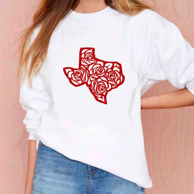 Wildflowers Svg, Texas Shape Silhouette