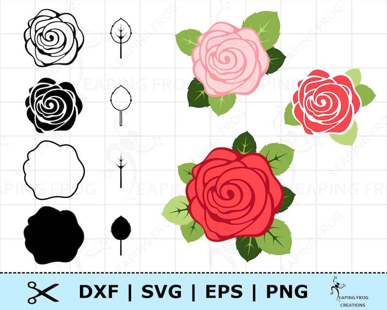 Rose SVG Cut Files - Free Download — svgocean
