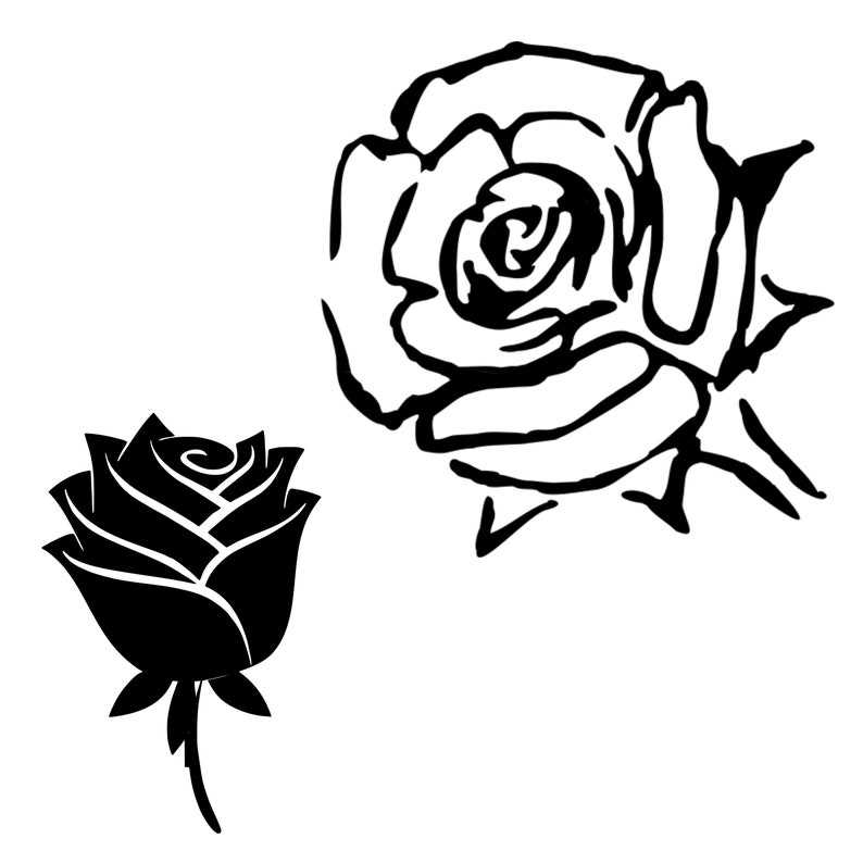 16 Rose SVG Bundle, Rose Silhouette Bundle#2