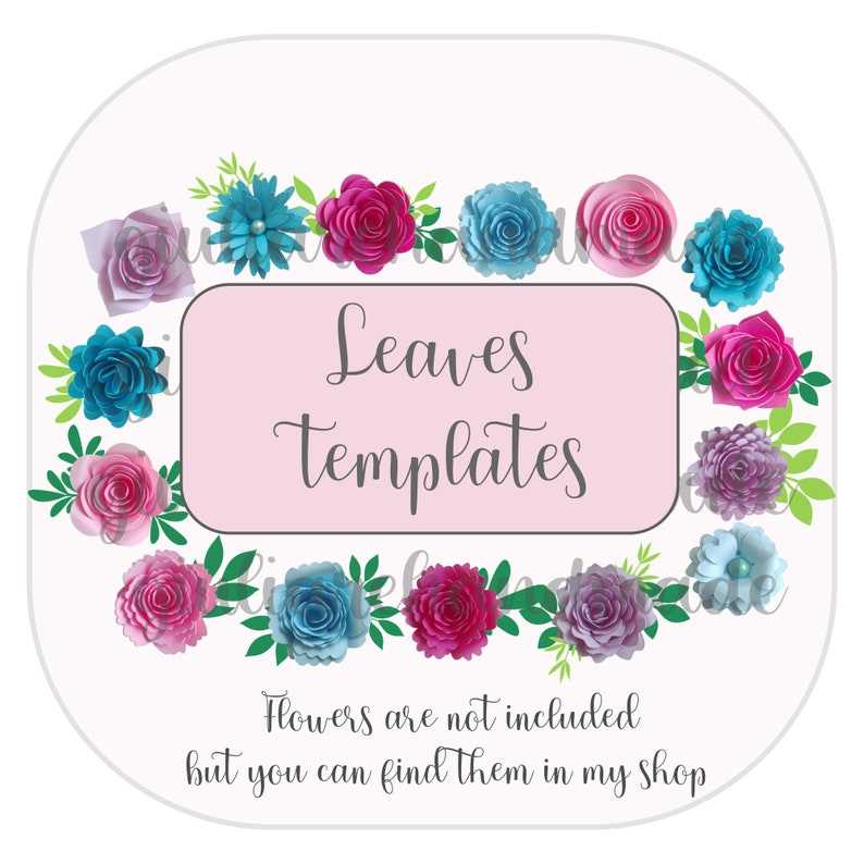 Leaf Svg, Rolled Flower Svg, Paper Flower Svg, Digital Download, Digital Paper Svg