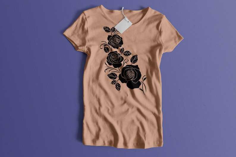 Bouquet Of Roses, Floral Pattern Svg Vector Graphics