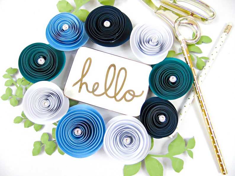 Paper Flower Rolled Rosettes, DIY Paper Roses, Rosette Flower SVG Files#6