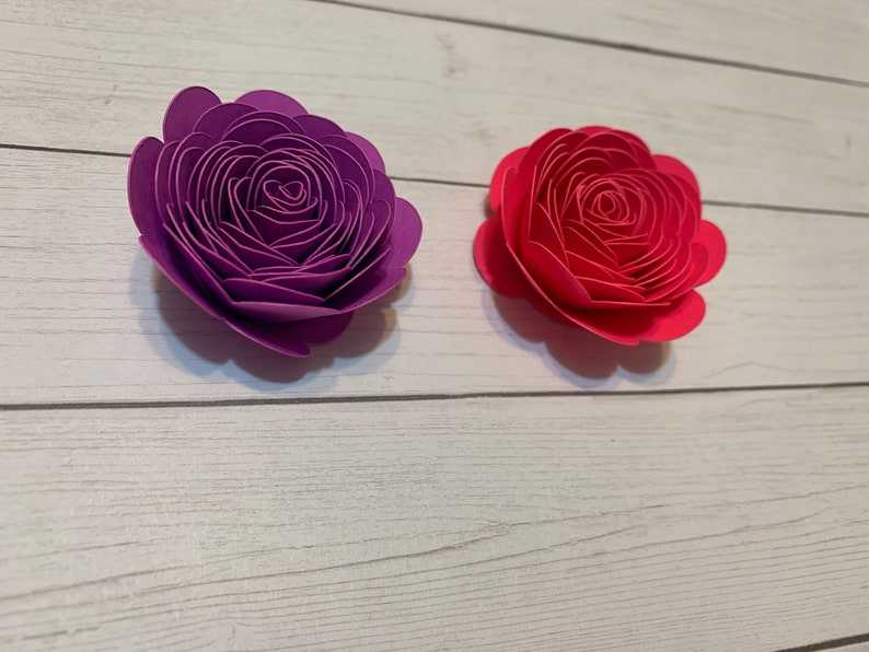 Rolled Paper Rose SVG Digital Download for Cricut#2