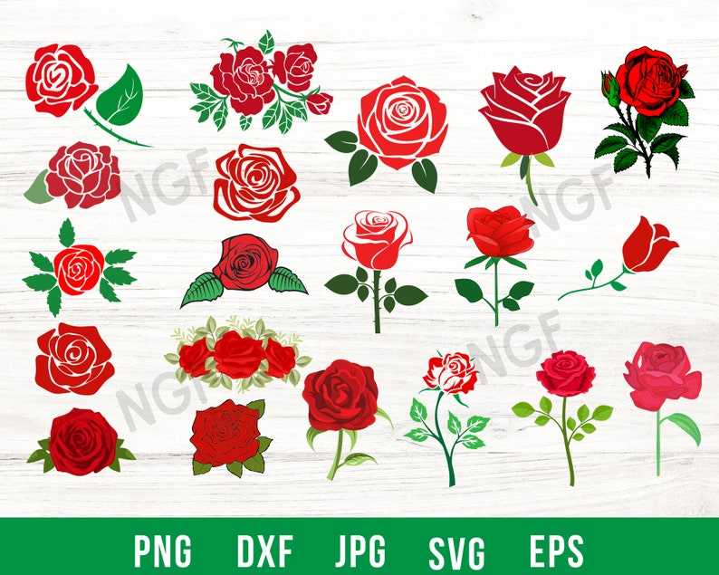Rose Svg Bundle, Roses Svg, Rose Clipart#2