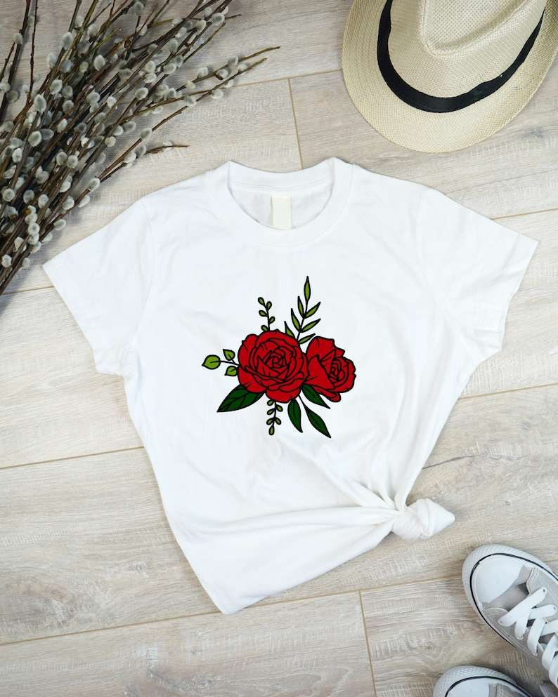 Roses Flower Svg, Red Rose Svg#3