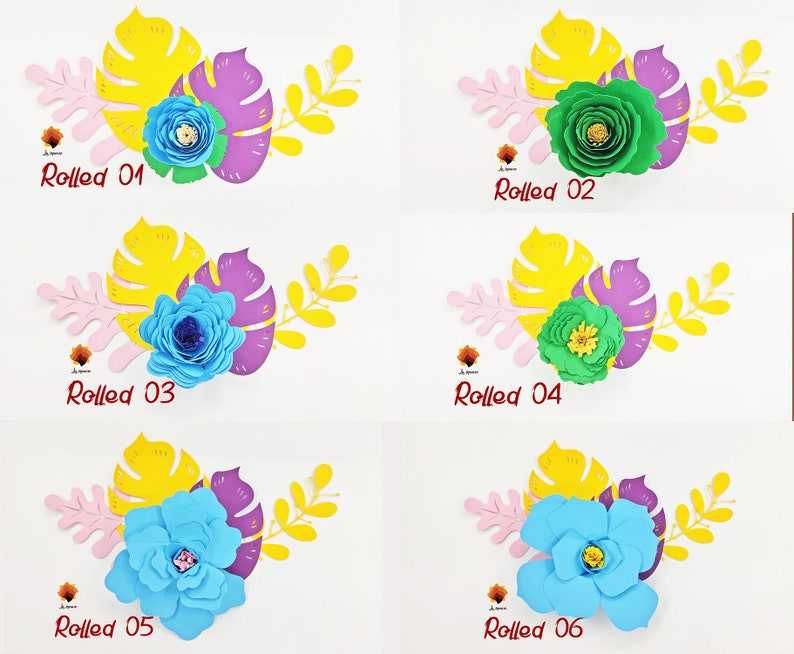 Paper Flower Rolled Templates, Tiny Rose Rolled Flower Svg Cut File#3