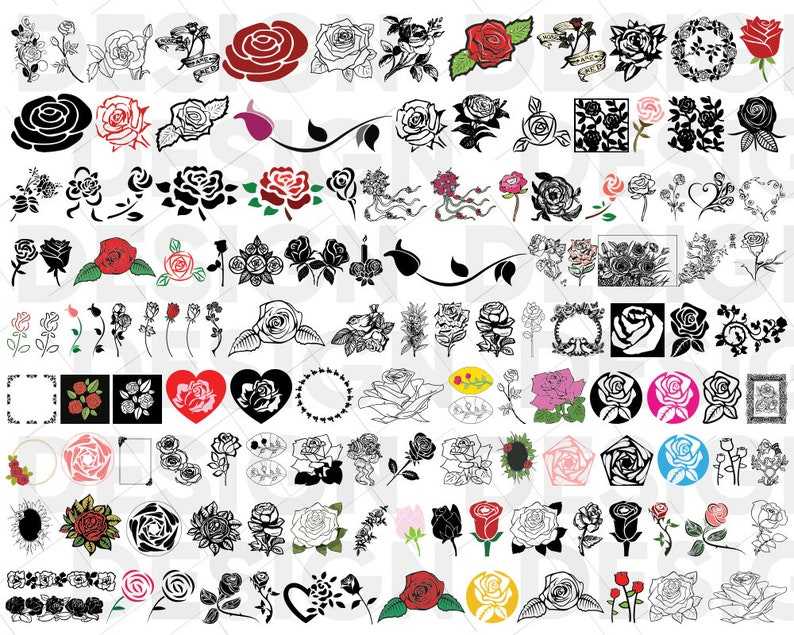 Roses Flower Svg Bundle#1