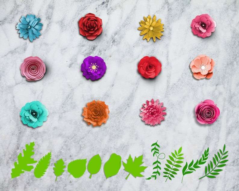 Rolled Flower Svg, 3D Flower Svg, Paper Flower Svg