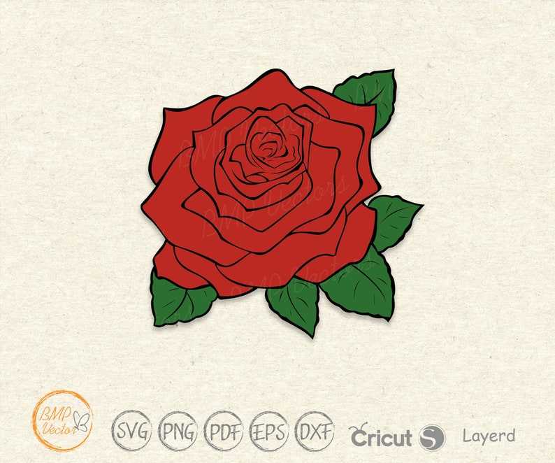 Rose svg Black Rose Vector, Red Rose svg#6