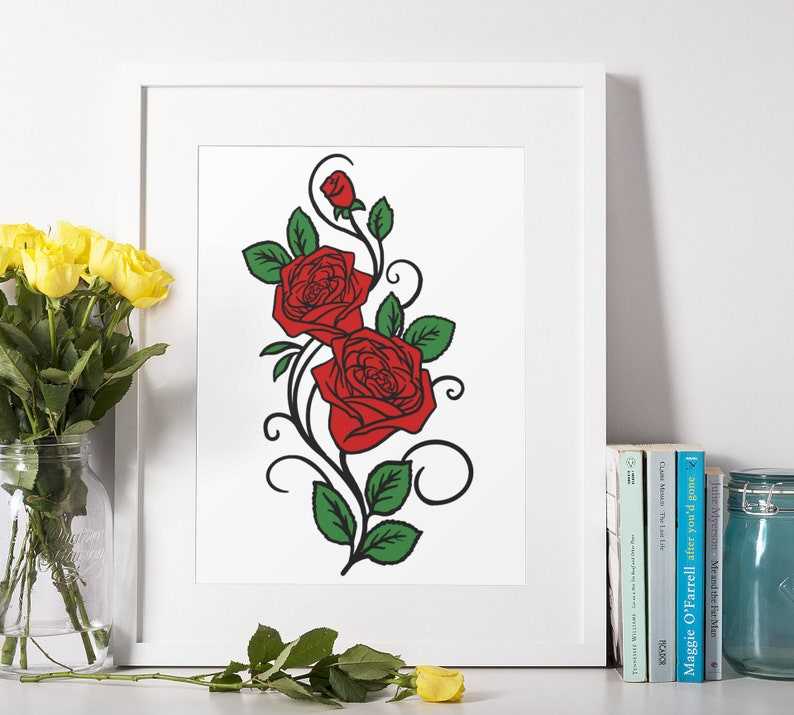 Roses SVG,Red Roses Svg#3
