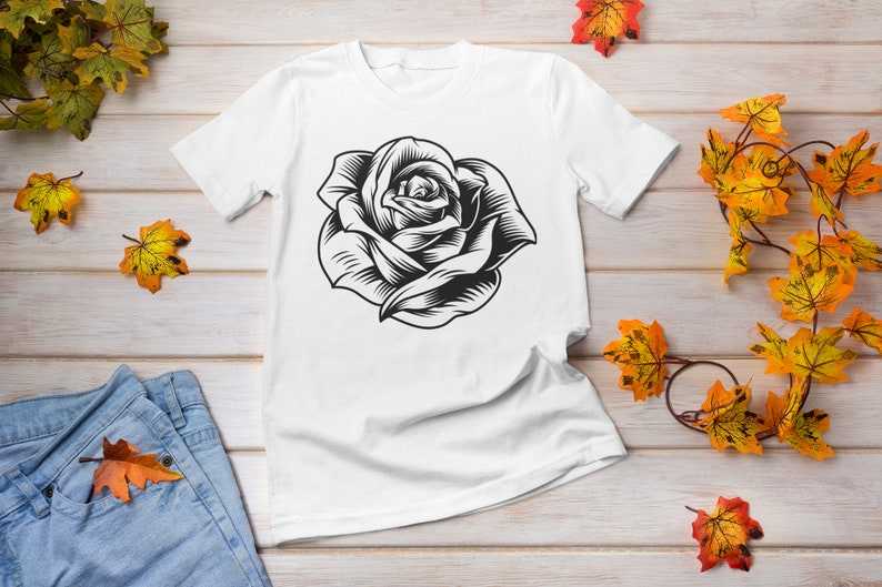 Hand Drawn Black Rose SVG Bundle