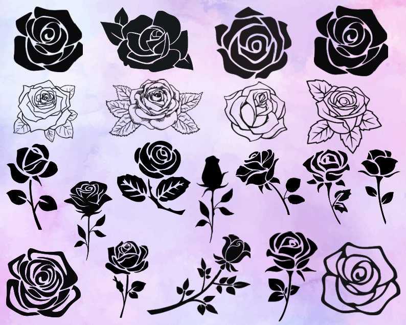 Rose Svg Rose Silhouette