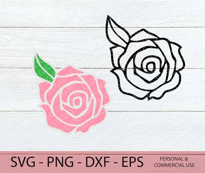 Rose Flower Black Silhouette SVG Designs, PNG And SVG Files – VinaFrog