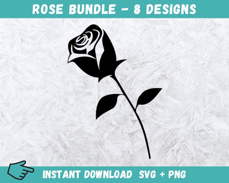 Roses Flower SVG Rose Bundle Svg, Rose Clipart#5