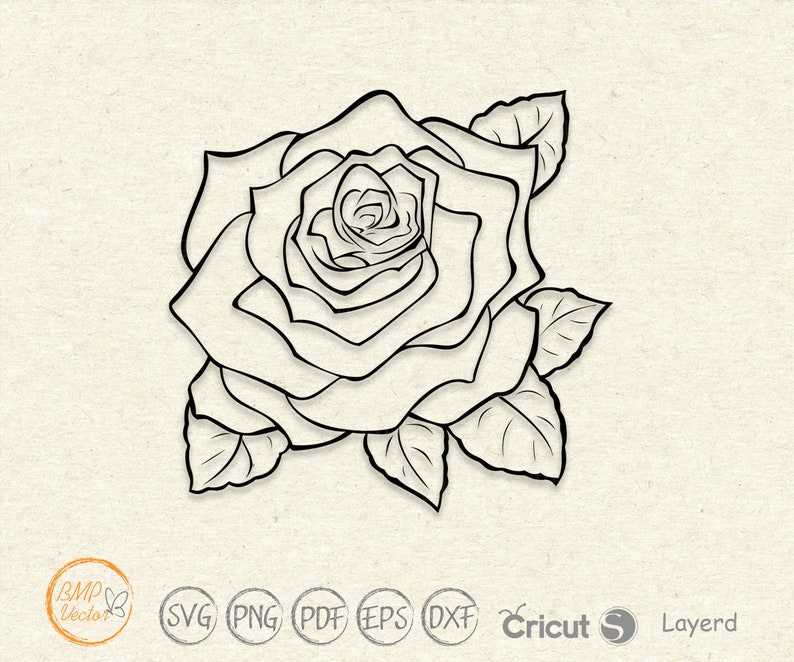 Rose svg Black Rose Vector, Red Rose svg#7