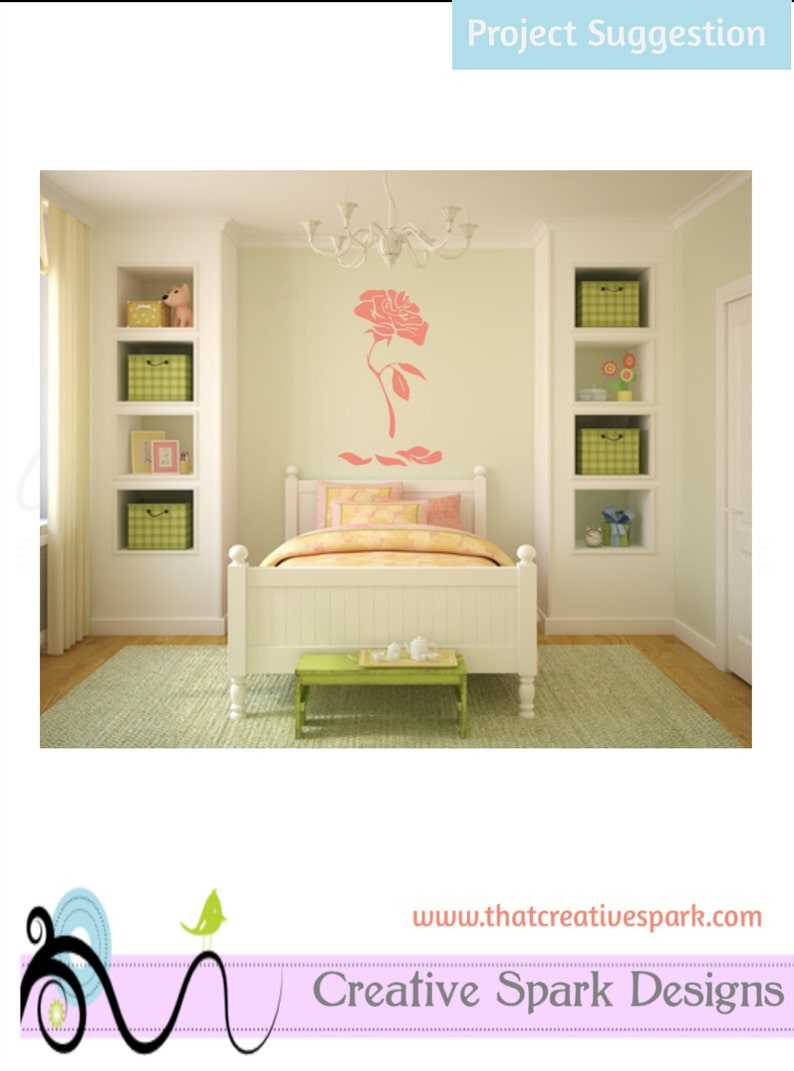 Enchanted Rose Silhouette SVG#5