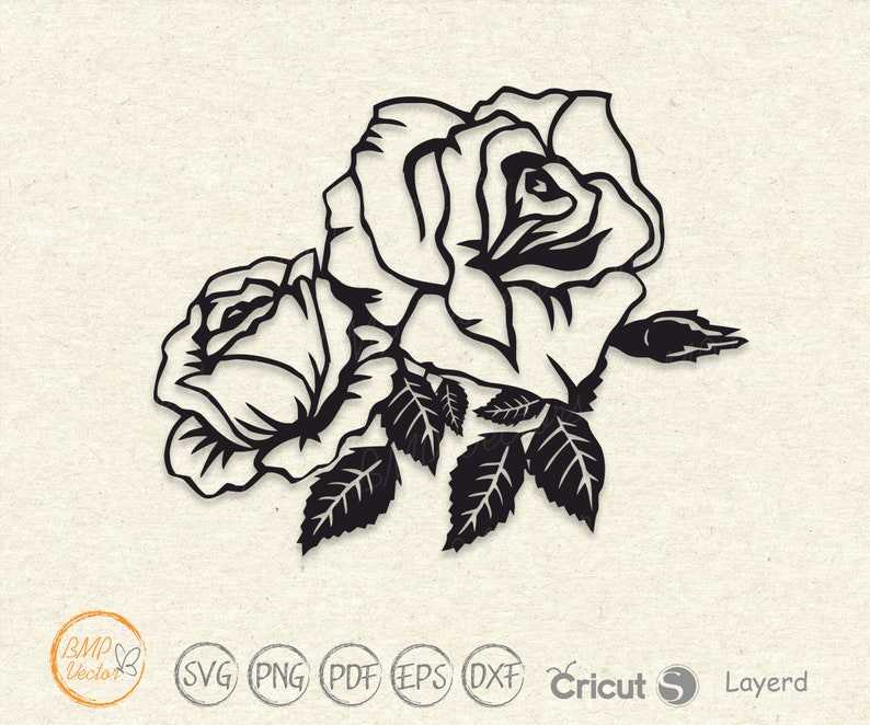 Rose svg Black Rose Vector, Red Rose svg#5