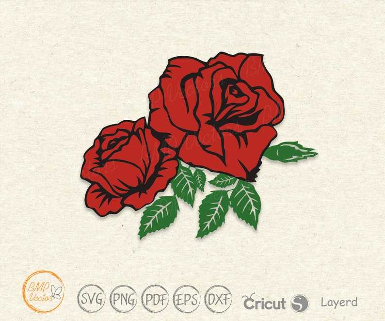 Rose svg Black Rose Vector, Red Rose svg#4