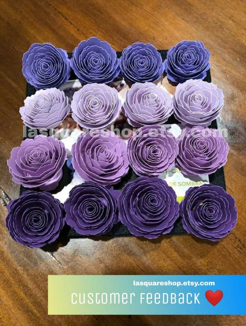 Paper Flower Rolled Templates, Tiny Rose Rolled Flower Svg Cut File#9