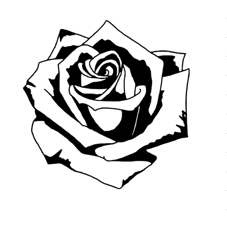 Simple Rose Svg - Shop on Pinterest