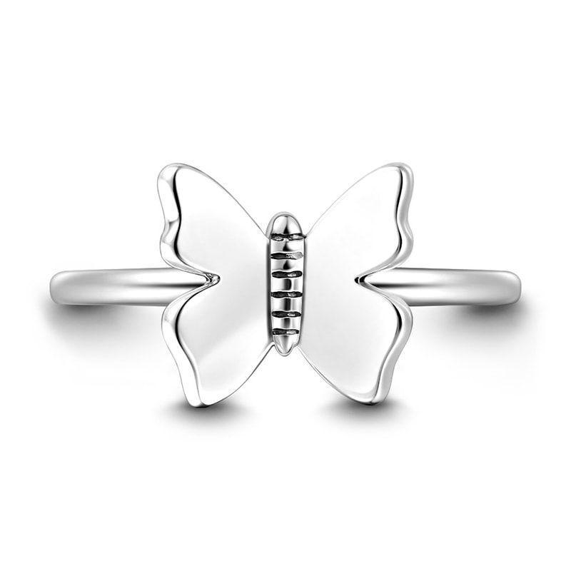 Butterfly Ring Charm 925 Sterling Silver