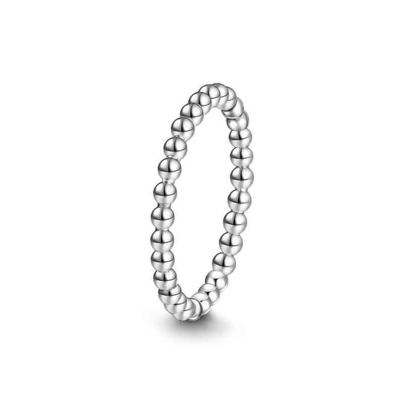 Elegant Series Silver Concise Style Ring Charm 925 Sterling Silver