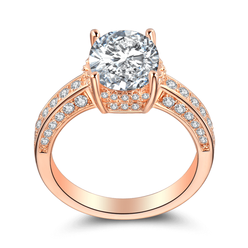 Female Close To You Ring Rose Gold 925 Sterling Silver