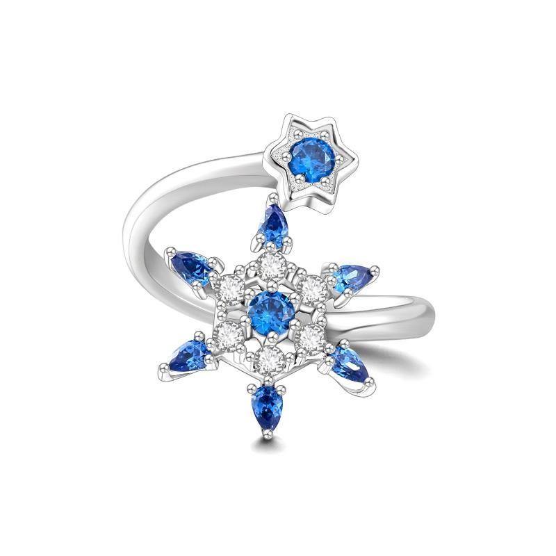 Soufeel Snowflake Ring Silver - soufeelus